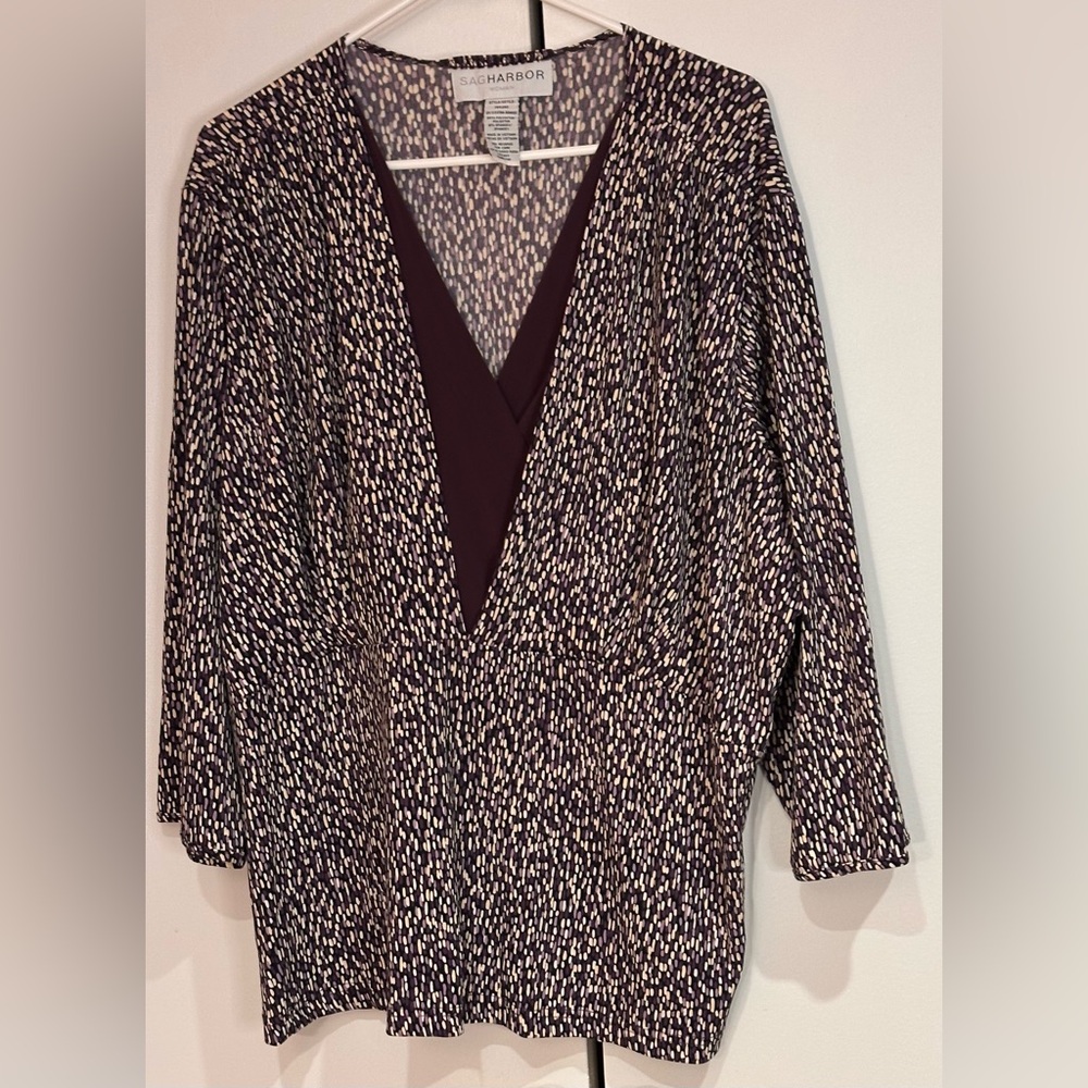 Sag Harbor Blouse. Size 2X